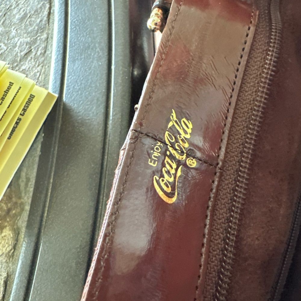Coca Cola Glossy Brown attache brief case